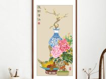 Yearly Morning Picture-Hand Embroidery Famous Paintings