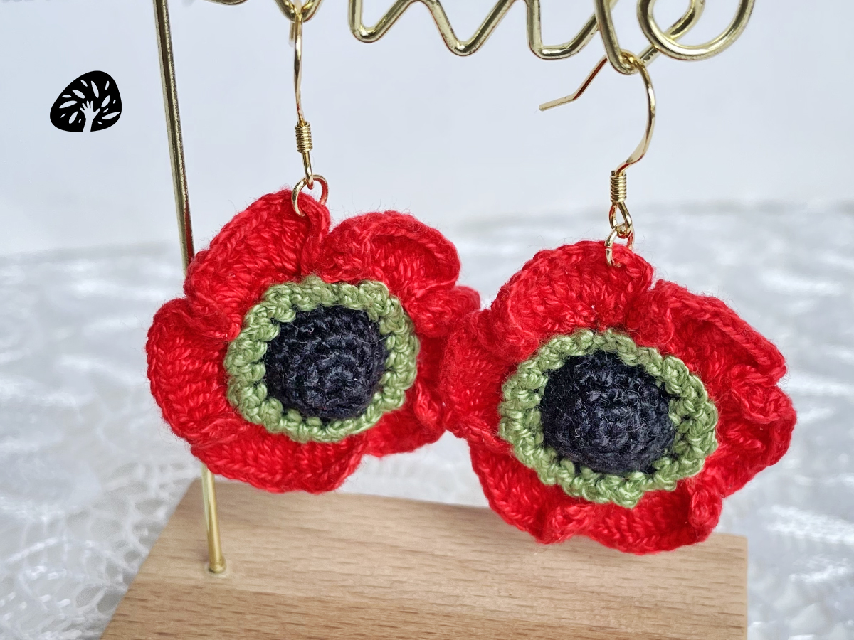Hand-Hooked Corn poppy: The Artisan Earrings That Speak Volumes