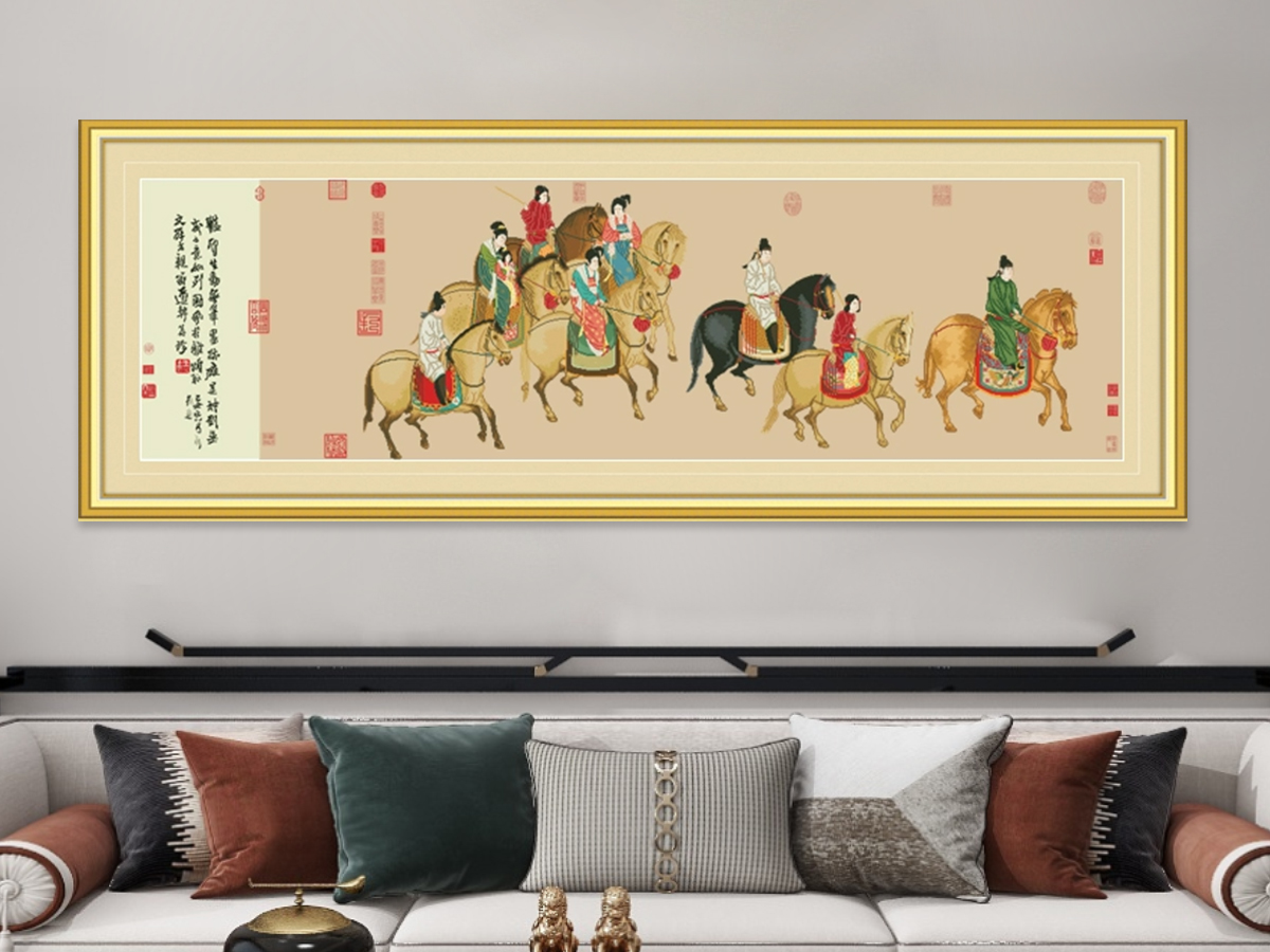 Stitching Through Time: The Guo Guo Lady’s Spring Outing Cross-Stitch​