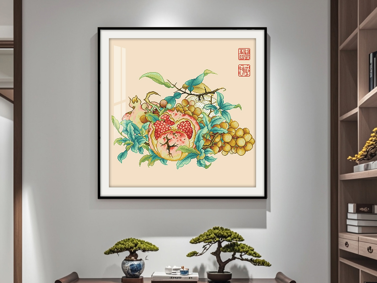 Weave Ancient Wishes into Modern Art: The Auspicious Multiples Cross Stitch​