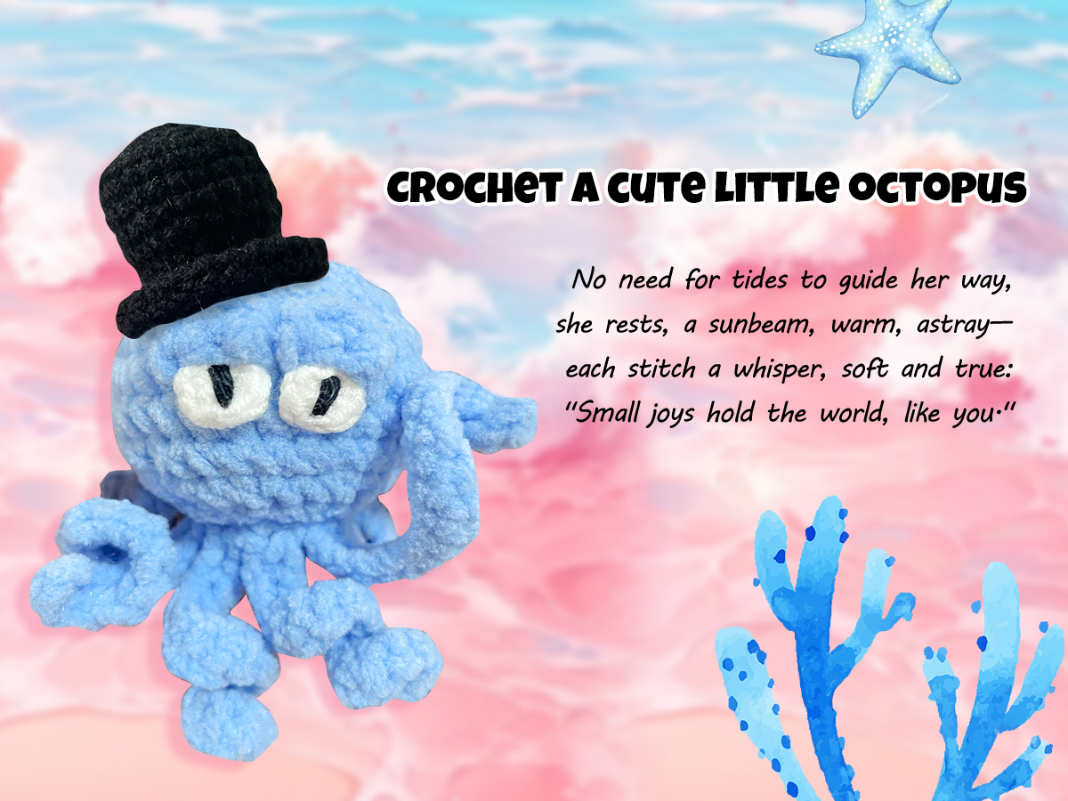 Free Crochet Tutorial for Cute Little Octopus