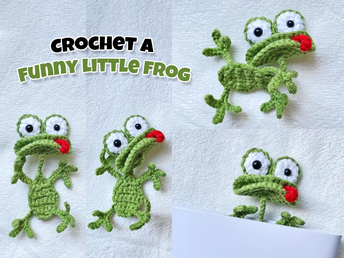 Crochet a funny Little Frog: Your Daily Dose of Cheer​