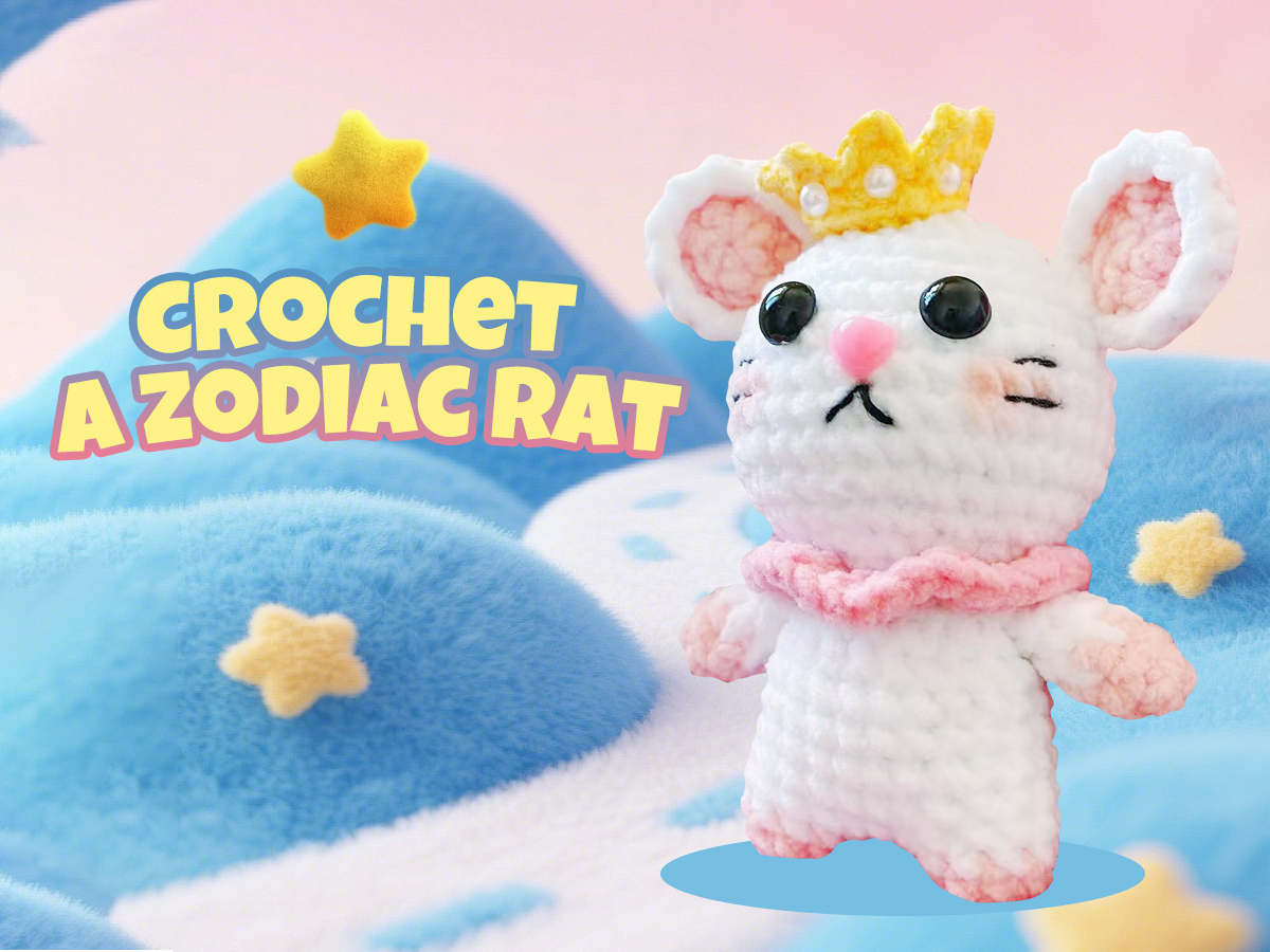 Free Crochet Tutorial for the Chinese Zodiac Rat