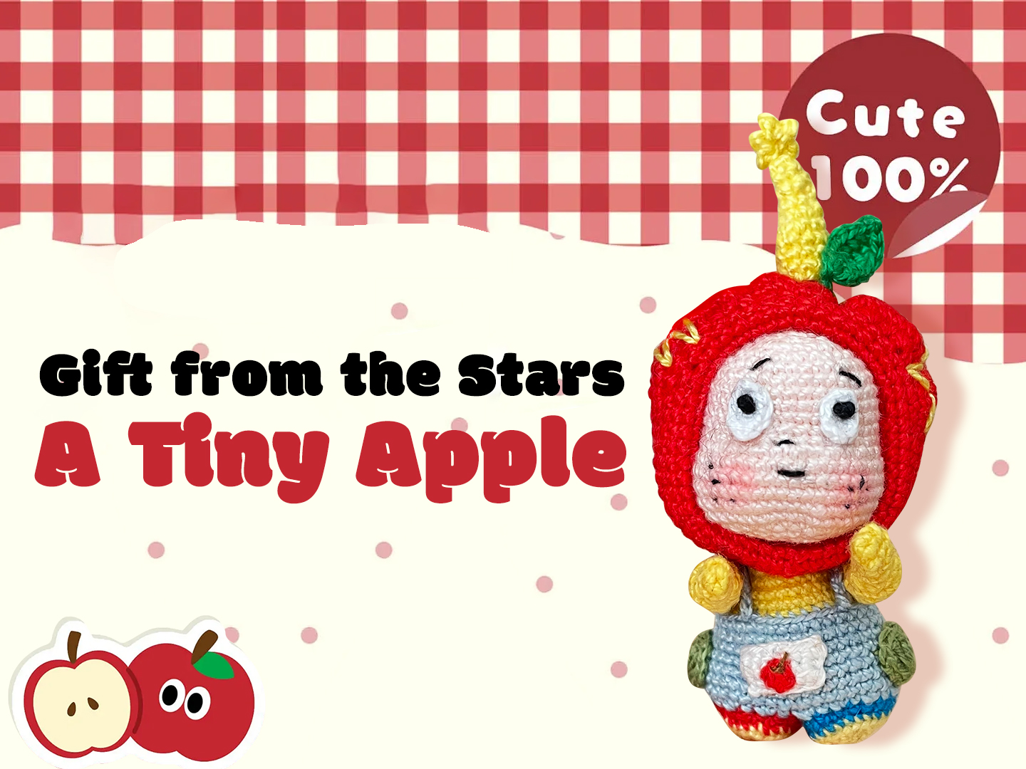 Crochet “Gift from the Stars”: A Tiny Apple to Brighten Your Day