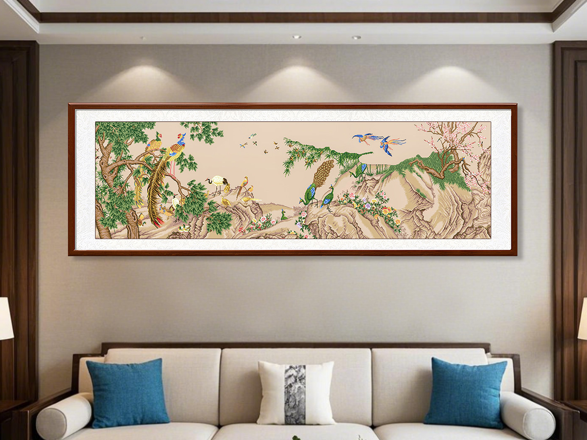 Stitch the Majesty: Shen Quan’s Hundred Birds Worshipping the Phoenix Cross-Stitch Kit – A Tapestry of Harmony & Timeless Art