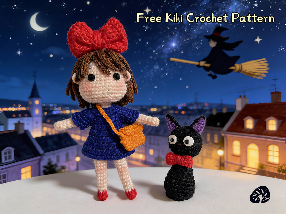 Free Kiki Crochet Pattern | Easy Studio Ghibli Amigurumi Tutorial (Part 1)