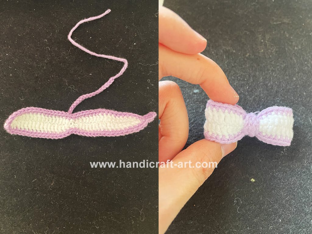 Crochet bow for Princess Dress Candy Bunny