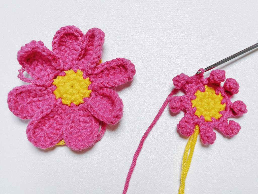 Crochet Lucky Dahlia Charm