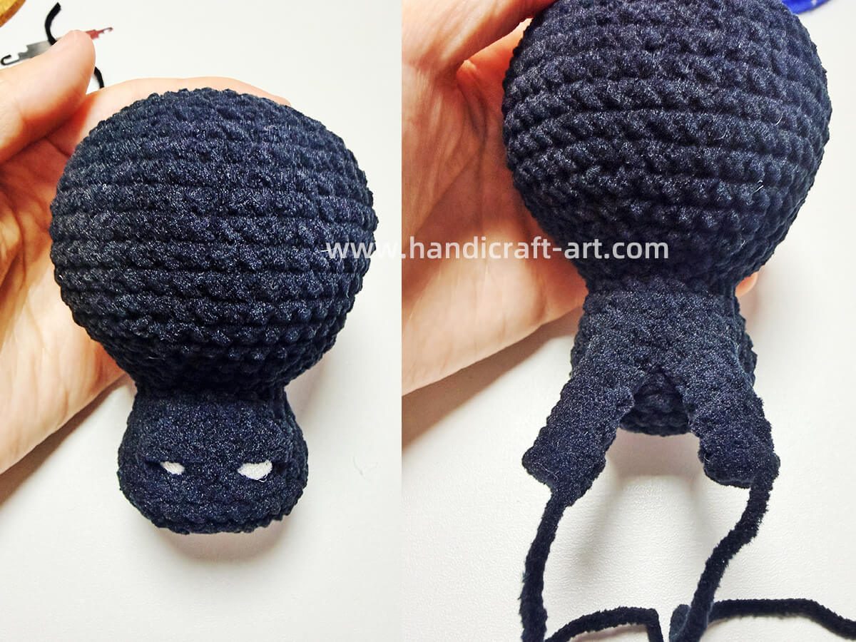 Crochet Luo Xiaohei - Cat's Head and Body