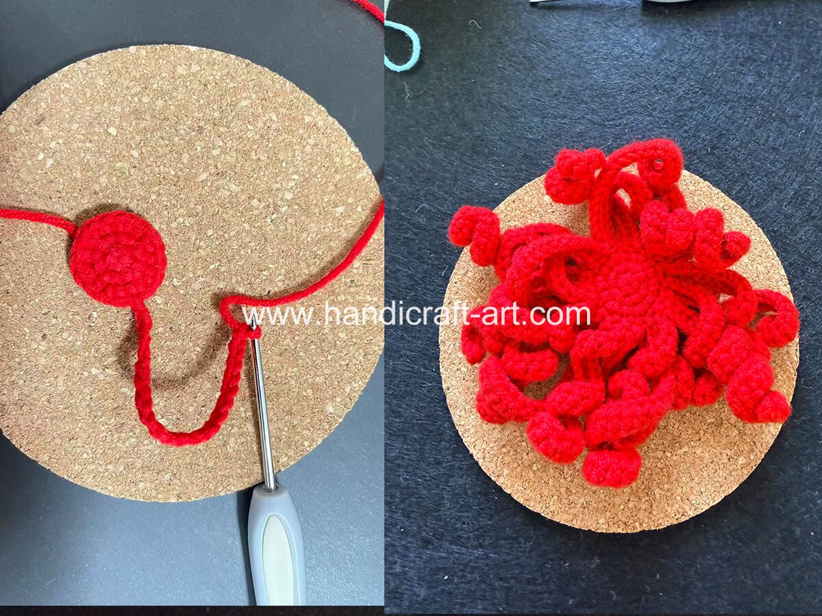 Crochet Little Mermaid Ariel's Red Hair