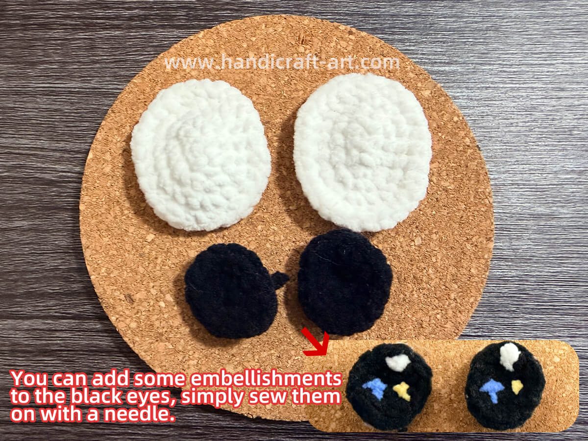 Crochet Luo xiaohei's eyes