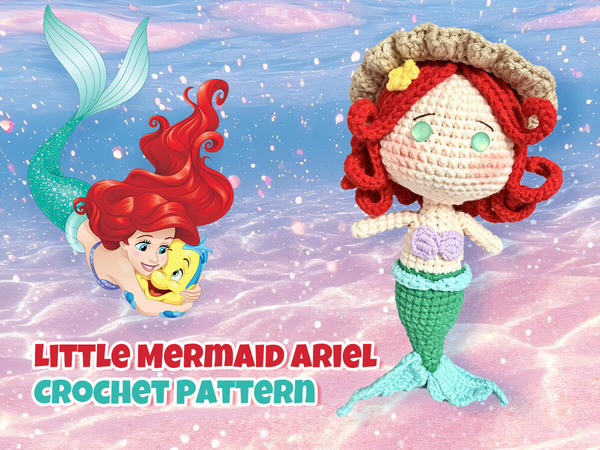 Crochet Little Mermaid Ariel: Adorable Amigurumi Pattern for Disney Fans