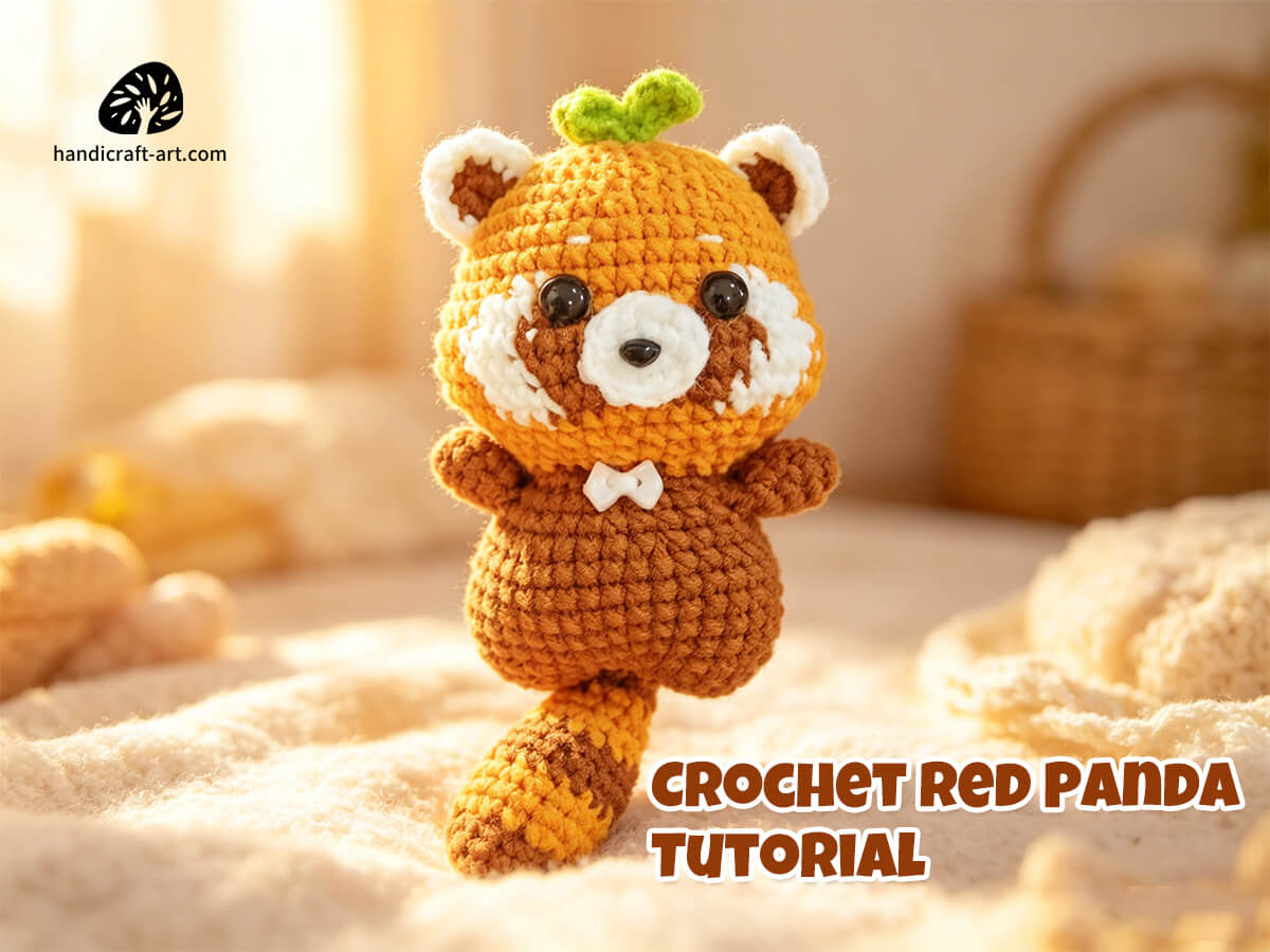 Healing Red Panda Crochet with Wagging Tail: A Cozy First Project for Beginners