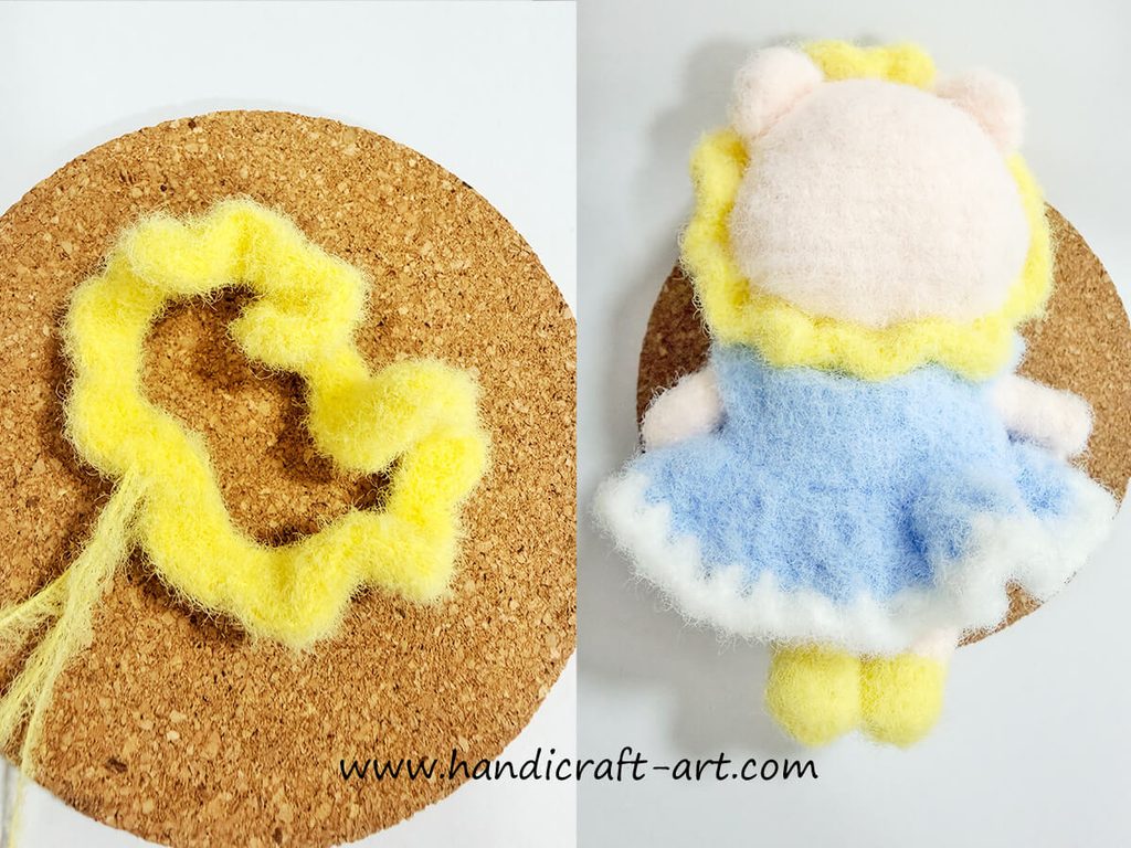 Crochet the head edging