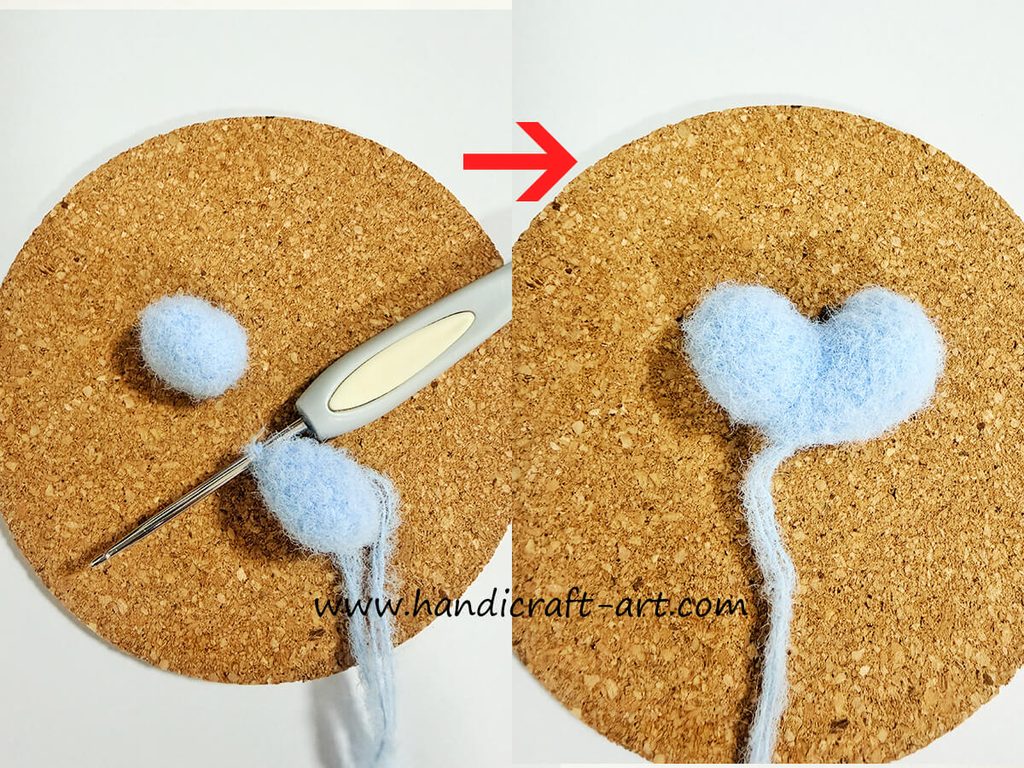 Handmade crochet dolphin tail fin