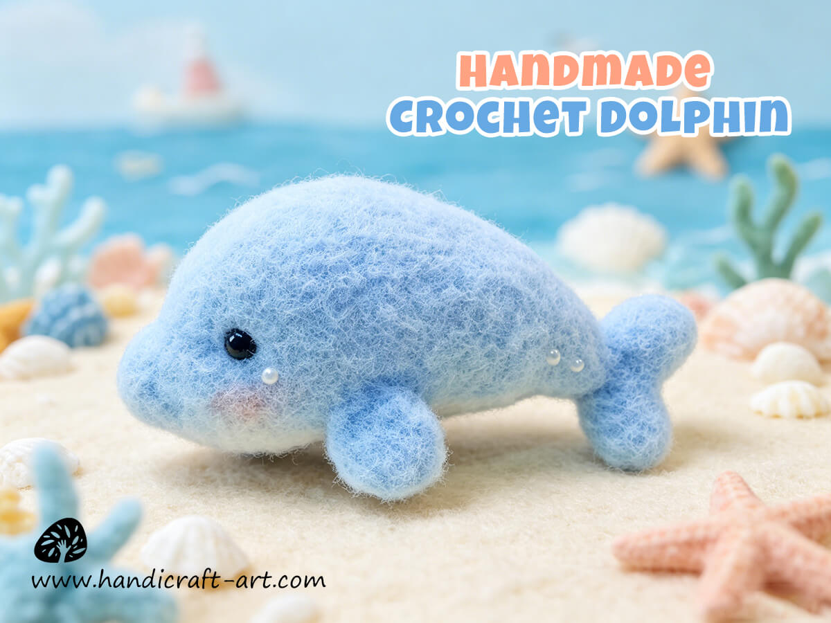 Handmade Crochet Dolphin – A Ocean‑Born Gift of Love