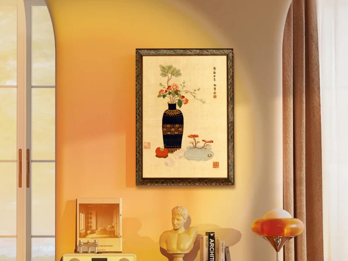 Qing dynasty embroidery art