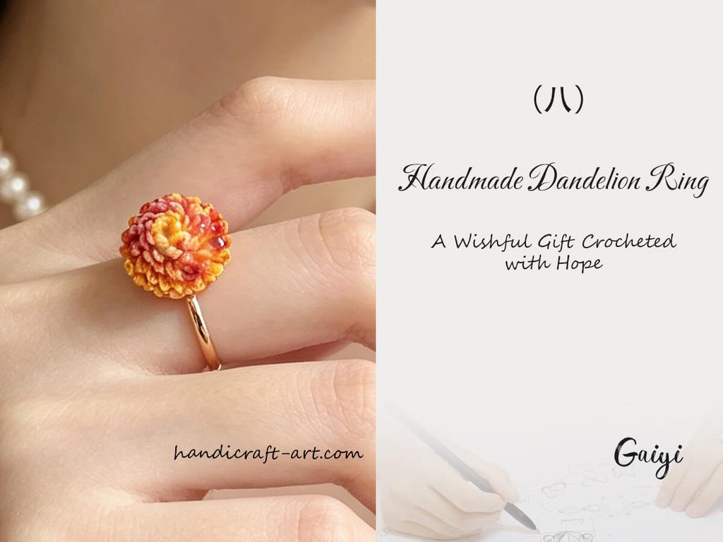 Handmade Dandelion Ring