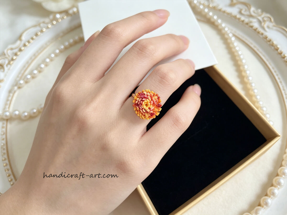 Handmade Dandelion Ring – A Wishful Gift Crocheted with Hope