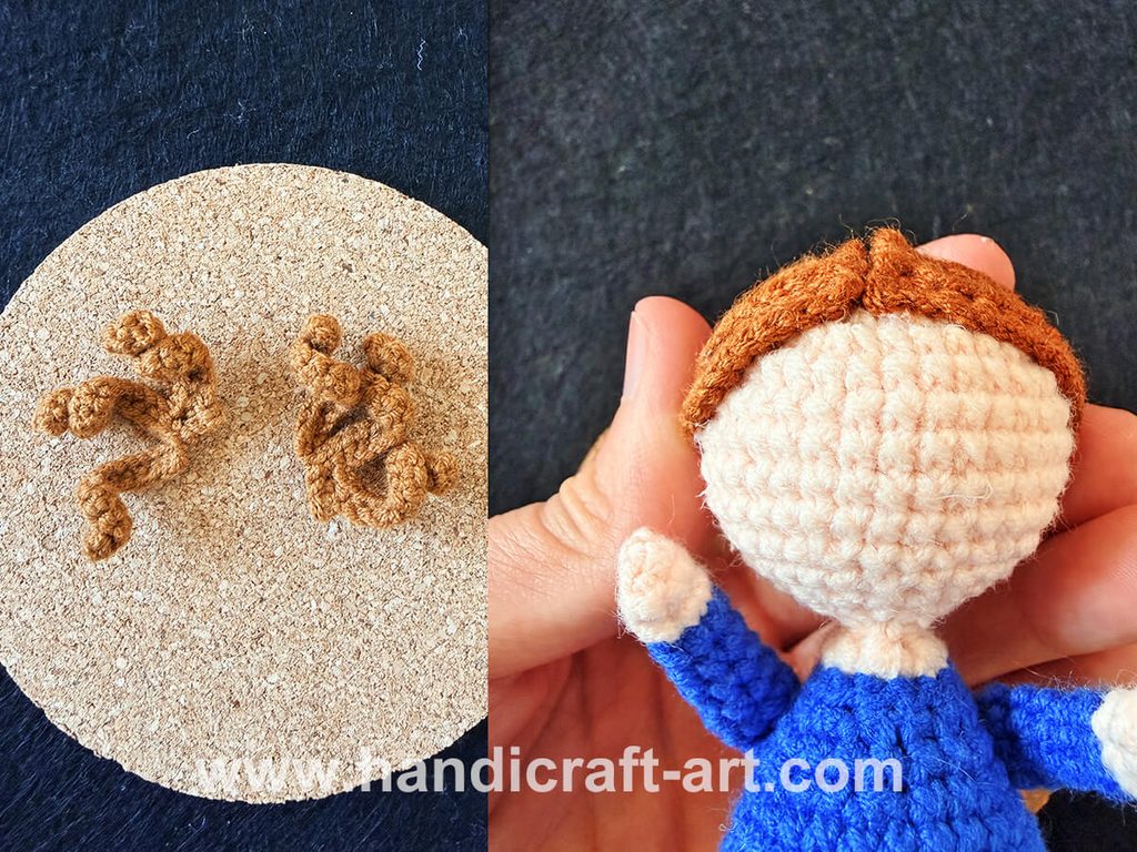 Mary Amigurumi Pattern: Virgin Mary’s hair Crochet Tutorial