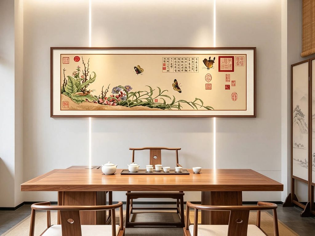Zhao Chang’s Sketch of Butterflies and Flowers cross-stitch